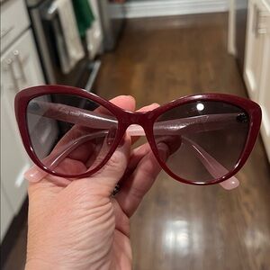 Miu Miu Burgundy Cat Eye Sunglasses